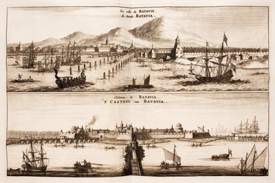 Stadt und Schloss von Batavia (Jakarta) von Johan Nieuhof